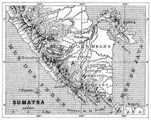 Map of Island of Sumatra